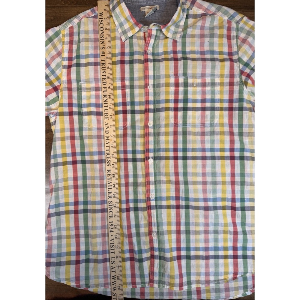 Carbon 2 Cobalt, Long Sleeve, Plaid, Button Up, Size L, - Picture 3 of 5